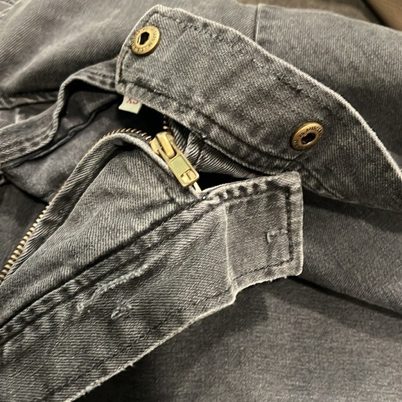 Current/Elliott The Moto Jean Jacket in Washed Black Size 0/XS - Picture 8 of 8